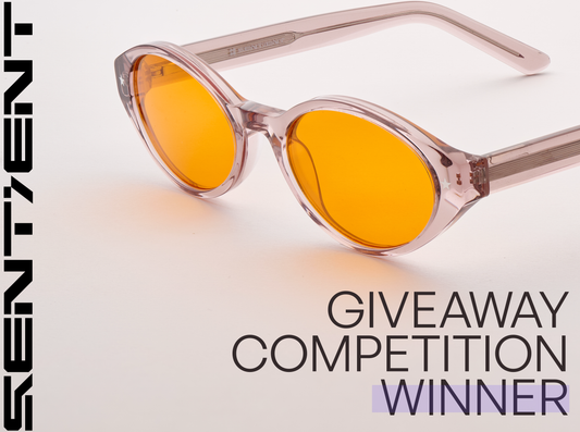 Who won $1000 worth of Sentient blue light glasses?